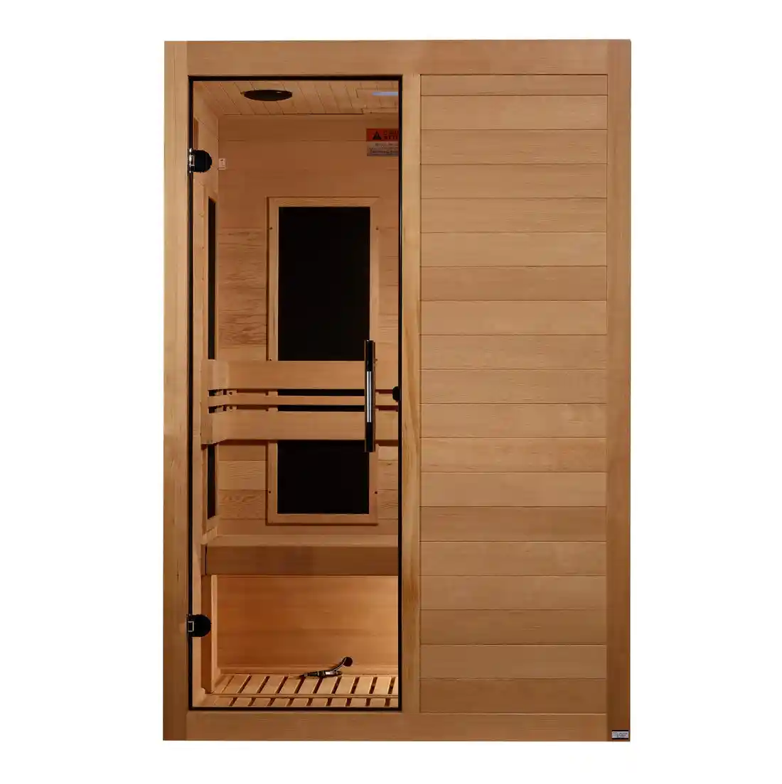 Dynamic Sauna Dynamic Lucca 2 Person Low EMF FAR Infrared Indoor Sauna Indoor Infrared Sauna - side view