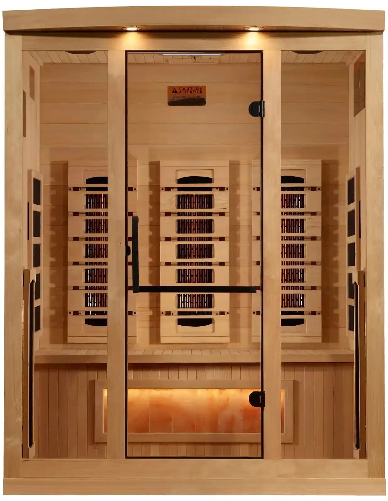 Golden Designs Golden Designs 3 person Full Spectrum Hemlock Indoor Infrared Sauna Indoor Infrared Sauna - side view