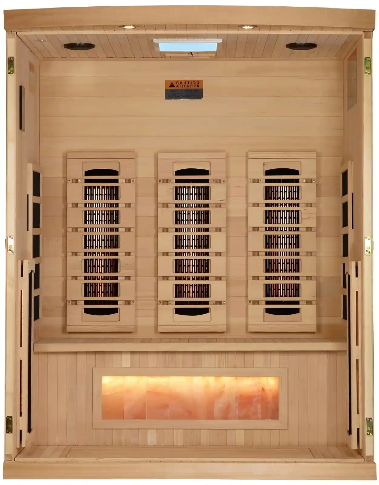 Golden Designs Golden Designs 3 person Full Spectrum Hemlock Indoor Infrared Sauna Indoor Infrared Sauna - view 4