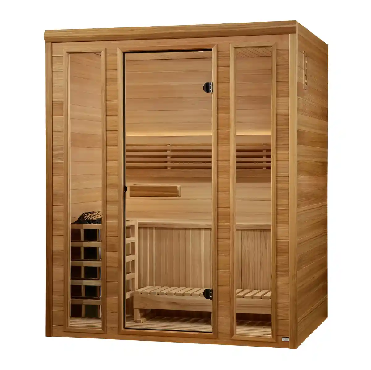 Golden Designs Golden Designs Andermatt 3 Person Indoor Traditional Sauna Indoor Traditional Sauna - detail view