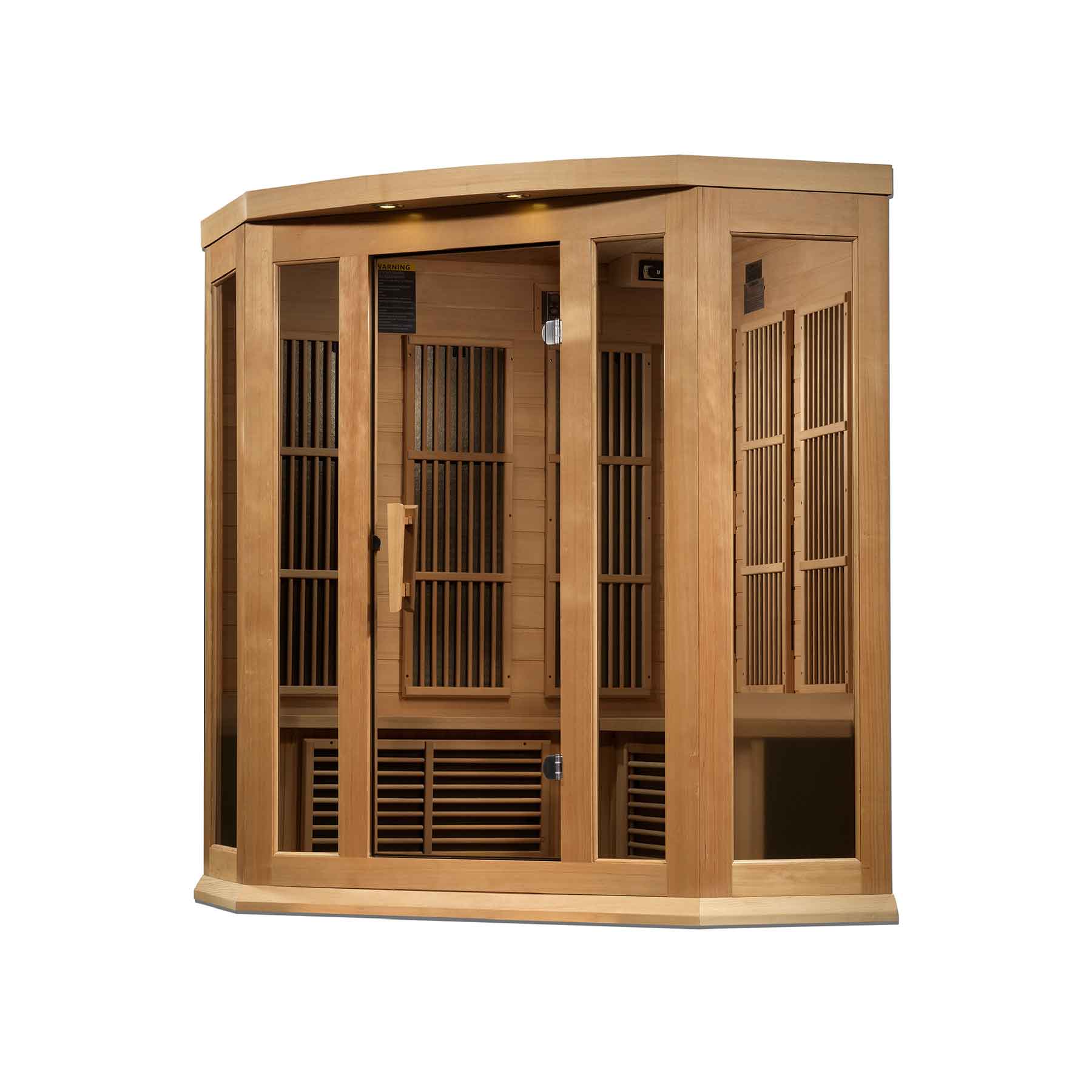 Maxxus 3 Person 9 Panels Near Zero EMF Corner Indoor FAR Infrared Sauna