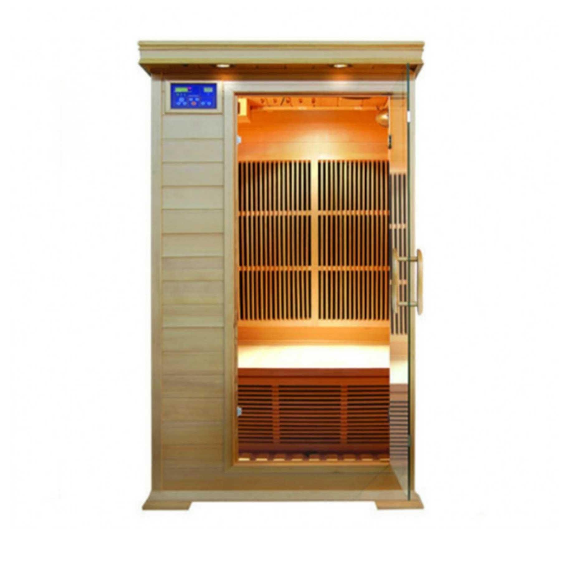 Sunray Barrett 1 Person Nano Hemlock Indoor Infrared Sauna - Image 1