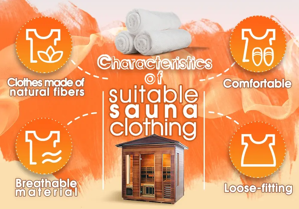 Characteristics of suitable sauna clothing
