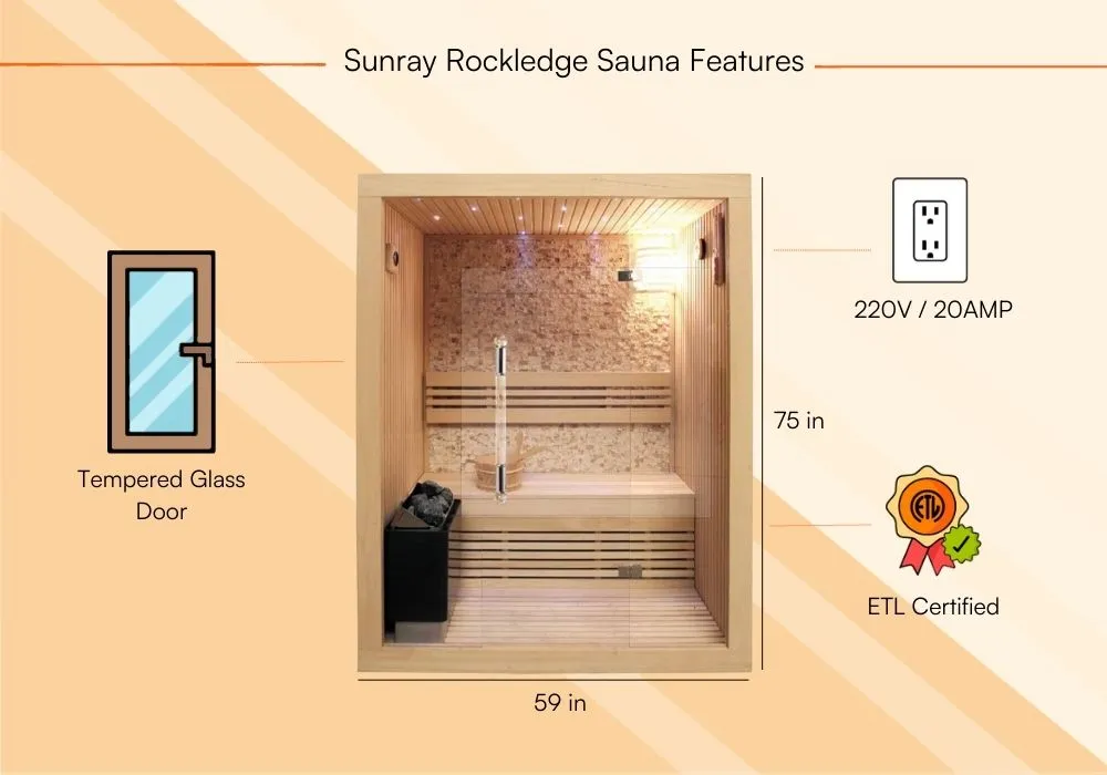 Sunray Rockledge Sauna Review A Comprehensive Analysis-Product Features 2