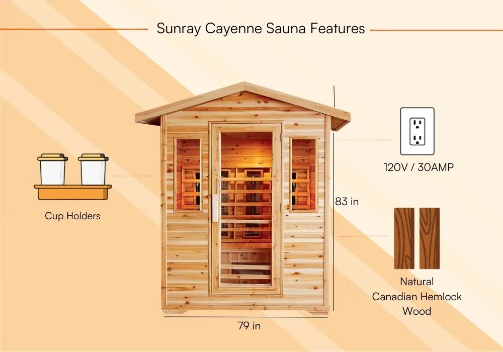 Sunray Cayenne Sauna Review Expert Evaluation-Product Features 2