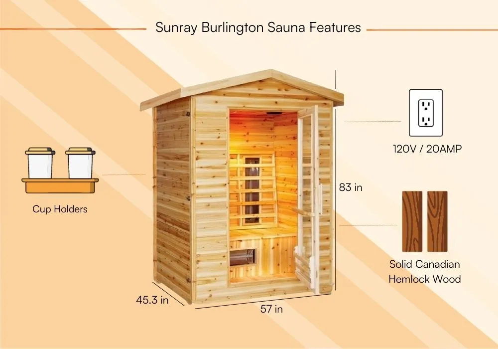 Sunray Burlington Sauna Review The Complete Guide-Product Features 2
