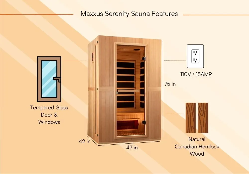 Maxxus Serenity Sauna Review In-Depth Insights-Product Features 2