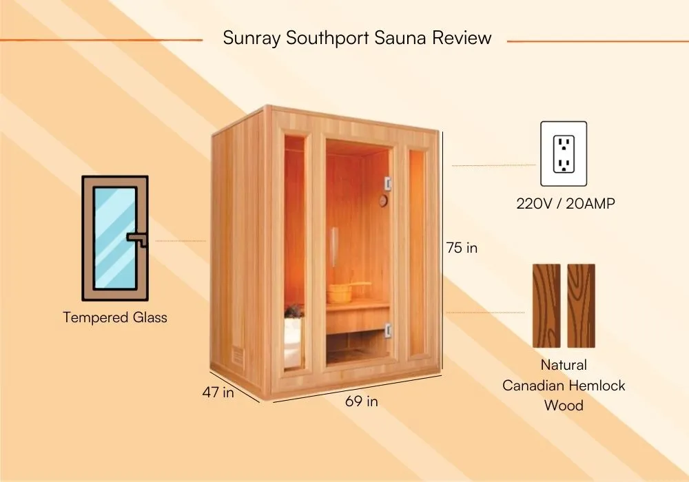 Sunray Southport Sauna Review Expert Insights-Product Features 2