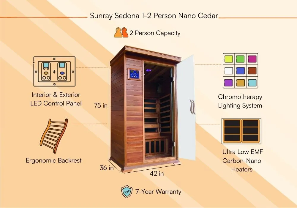 Sunray Sedona Sauna Review Is it Worth the Investment-Product Features 1