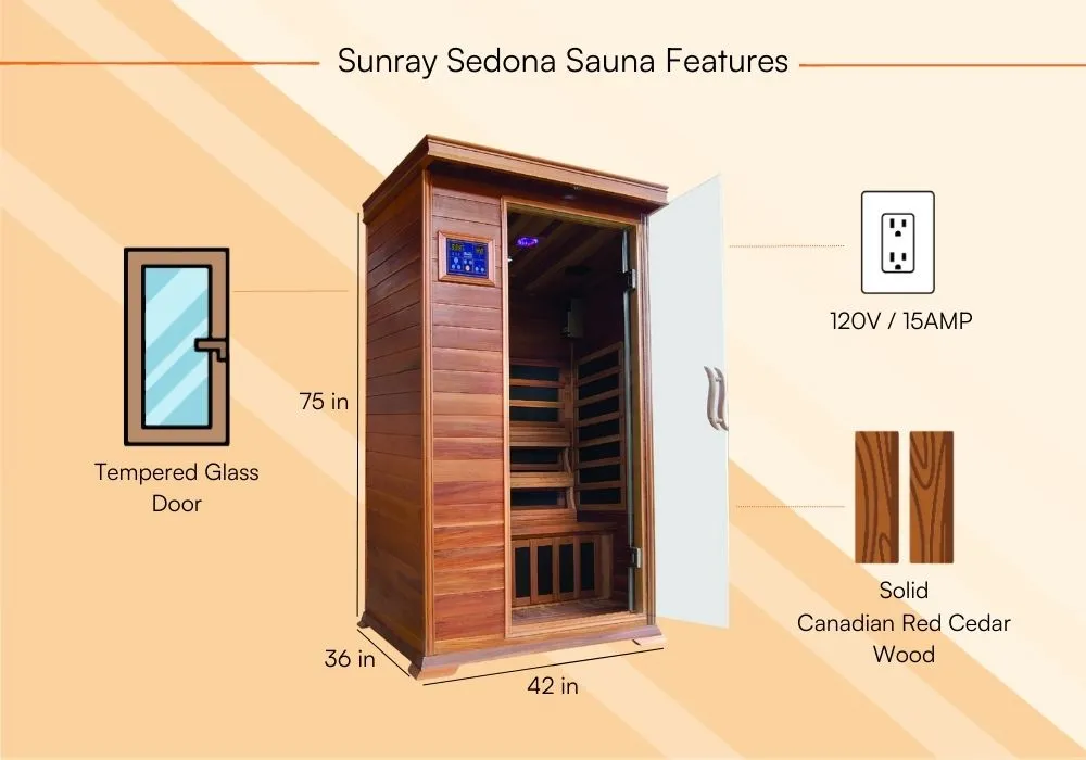 Sunray Sedona Sauna Review Is it Worth the Investment-Product Features 2