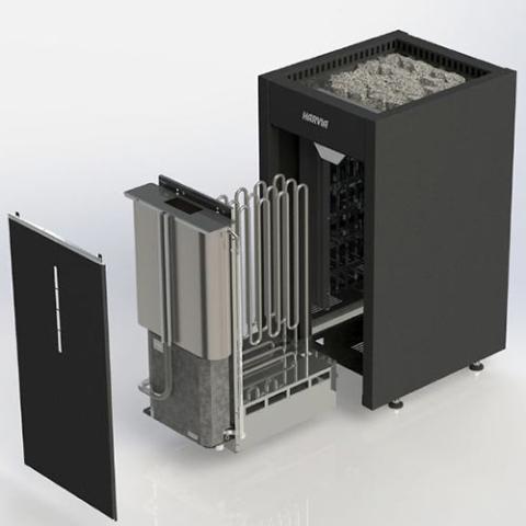 Harvia Virta Combi HL90SA Floor-Mount 9kW Electric Sauna Heater - 02