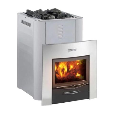 Harvia WK360SLUX 2-in-1 Floor-Mount 31kW Wood Sauna Stove