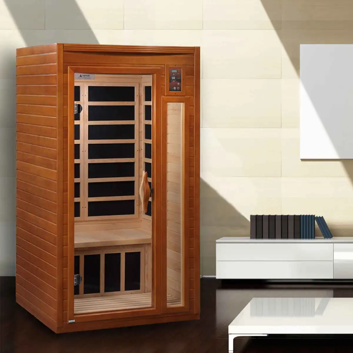 Dynamic Barcelona 2 Person Low EMF Indoor FAR Infrared Sauna - Image 5