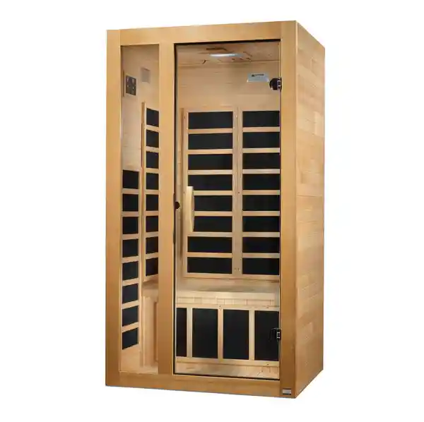 Dynamic Sauna Dynamic Gracia Elite Ultra Low EMF Canadian Hemlock Indoor Infrared Sauna Indoor Infrared Sauna - detail view