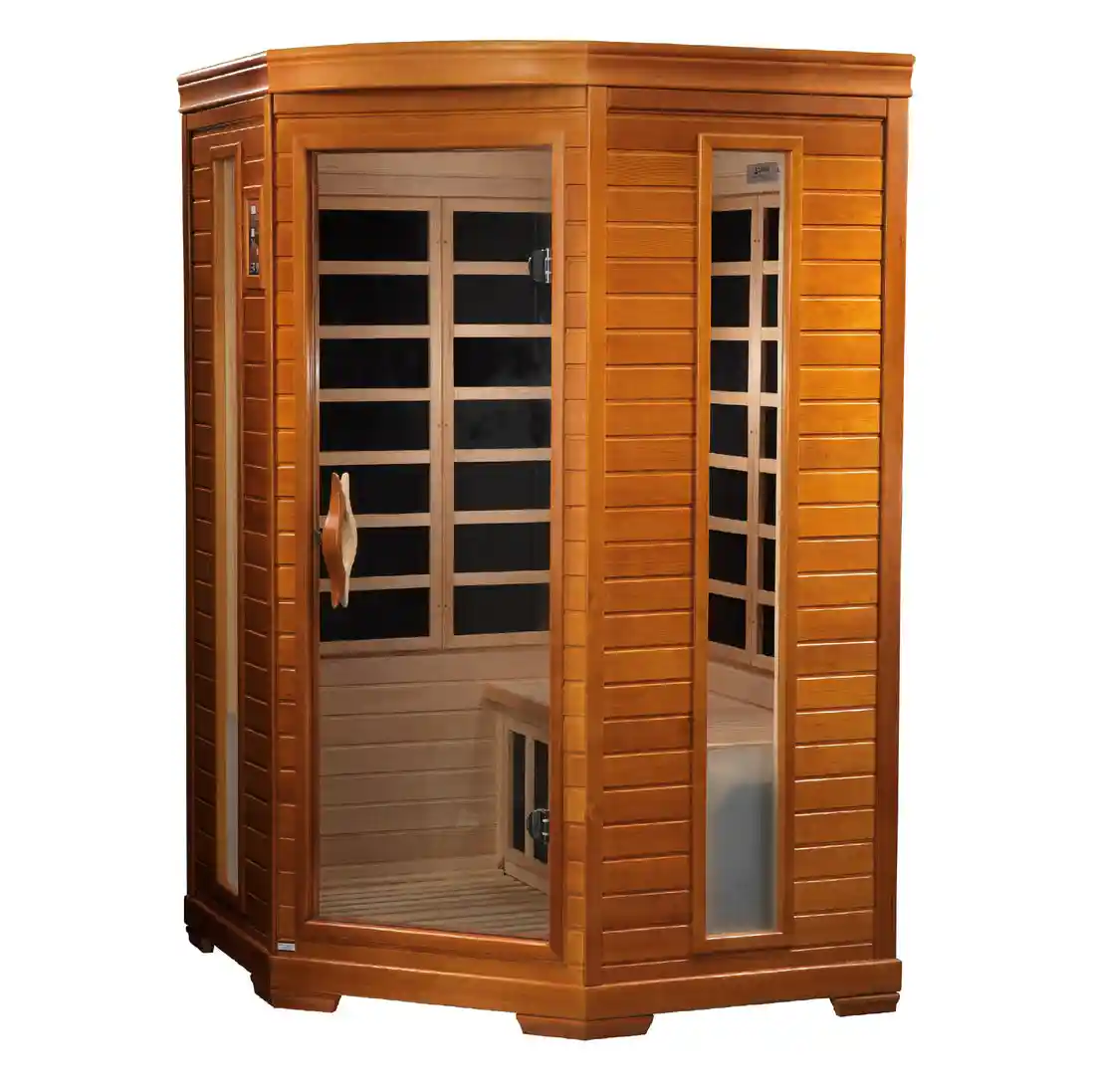 Dynamic Sauna Dynamic Heming Elite 2 Person Ultra Low EMF FAR Infrared Indoor Sauna Indoor Infrared Sauna - side view