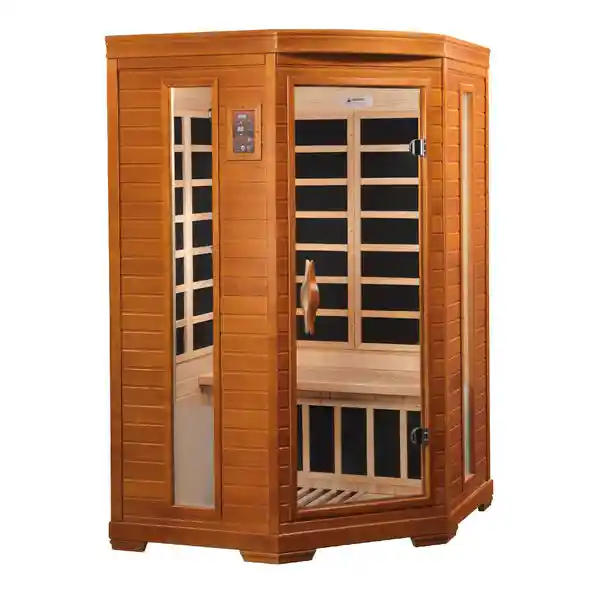 Dynamic Sauna Dynamic Heming Elite 2 Person Ultra Low EMF FAR Infrared Indoor Sauna Indoor Infrared Sauna - Premium Sauna Equipment
