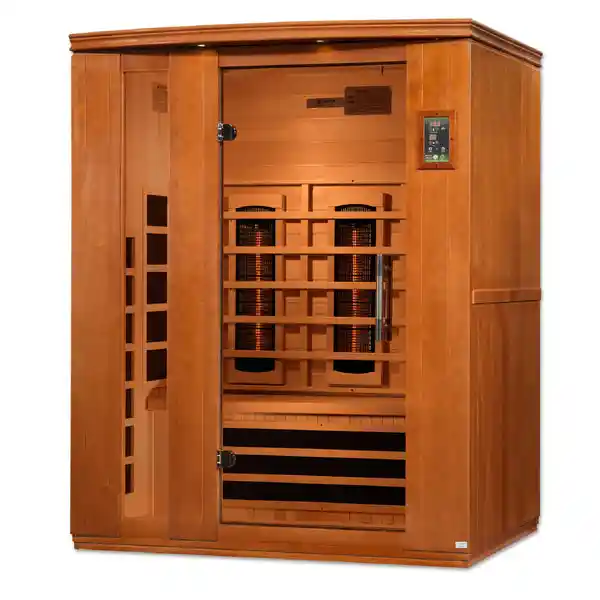 Dynamic Sauna Dynamic Lugano 3 Person Full Spectrum Indoor Infrared Sauna Indoor Infrared Sauna - detail view