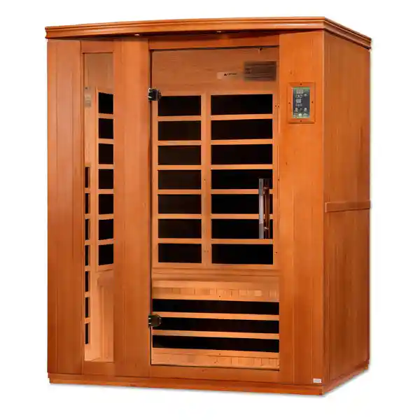 Dynamic Sauna Dynamic Lugano Elite 3 Person Ultra Low EMF FAR Infrared Indoor Sauna Indoor Infrared Sauna - detail view