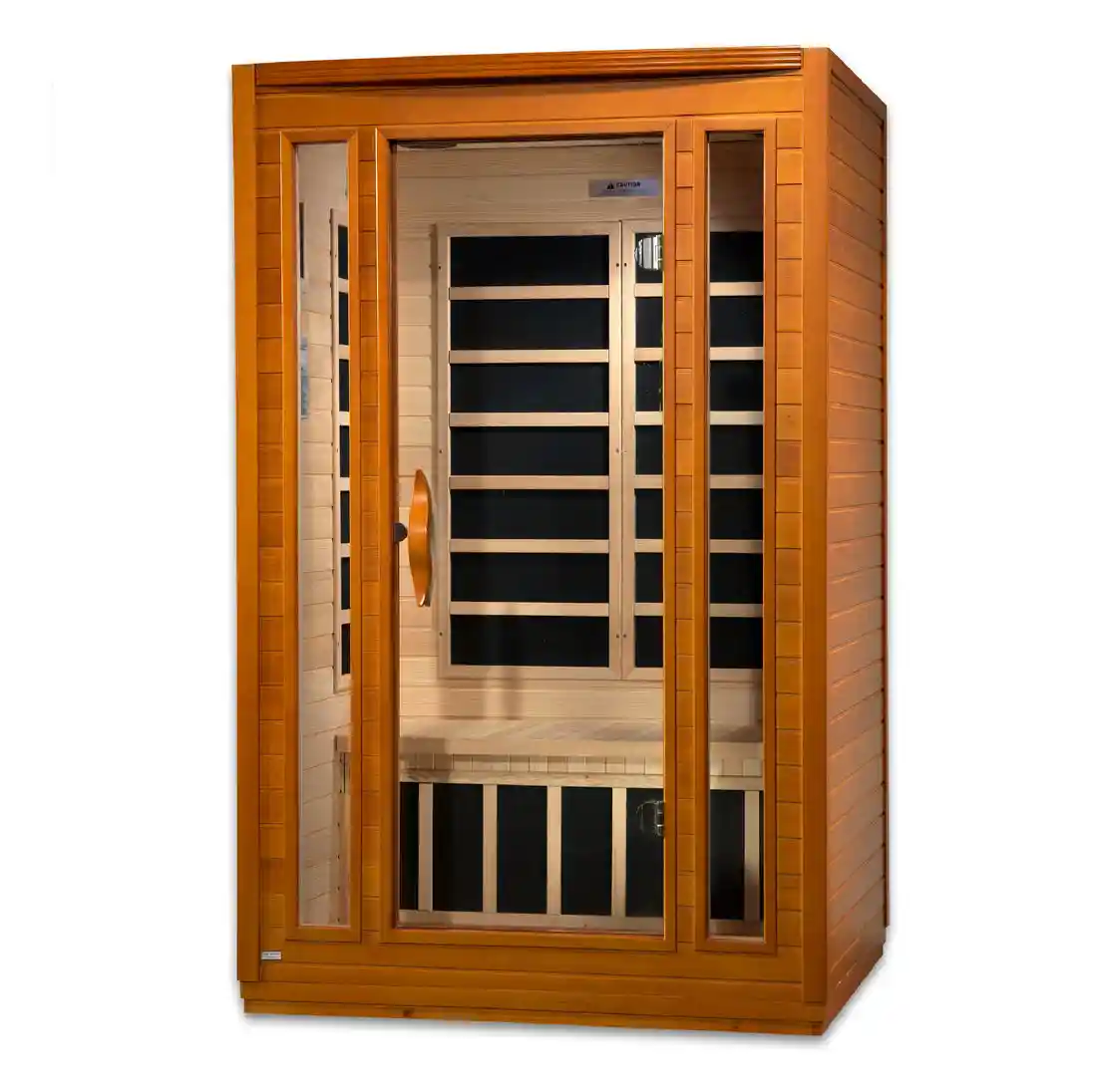 Dynamic Sauna Dynamic San Marino Elite 2 Person Ultra Low EMF FAR Infrared Indoor Sauna Indoor Infrared Sauna - side view