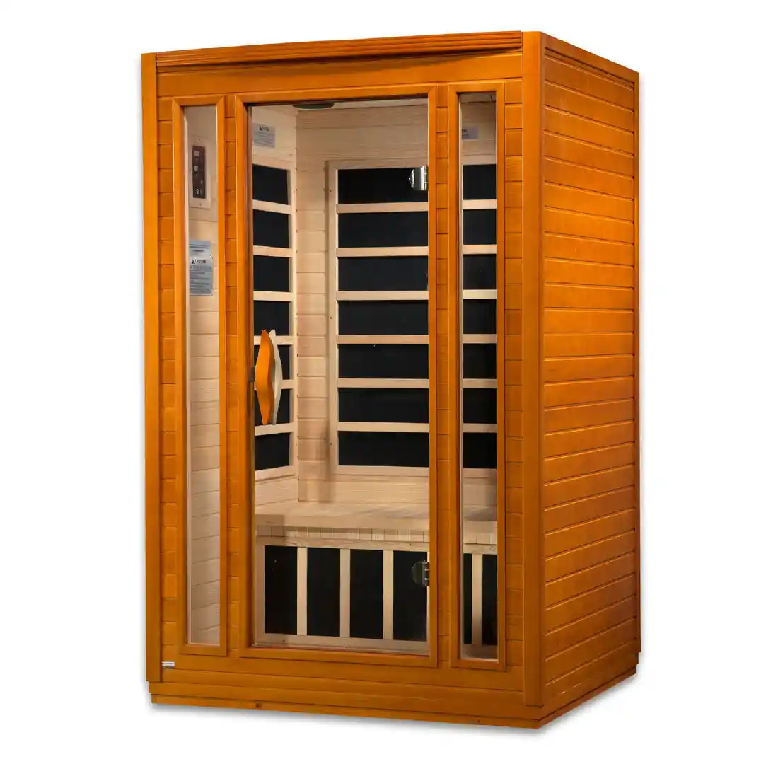 Dynamic Sauna Dynamic San Marino Elite 2 Person Ultra Low EMF FAR Infrared Indoor Sauna Indoor Infrared Sauna - detail view