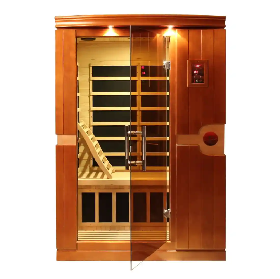 Dynamic Sauna Dynamic Venice Elite 2 Person Ultra Low EMF FAR Infrared Indoor Sauna Indoor Infrared Sauna - side view
