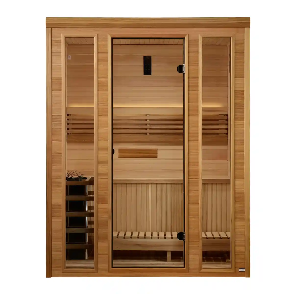 Golden Designs Golden Designs Andermatt 3 Person Indoor Traditional Sauna Indoor Traditional Sauna - side view