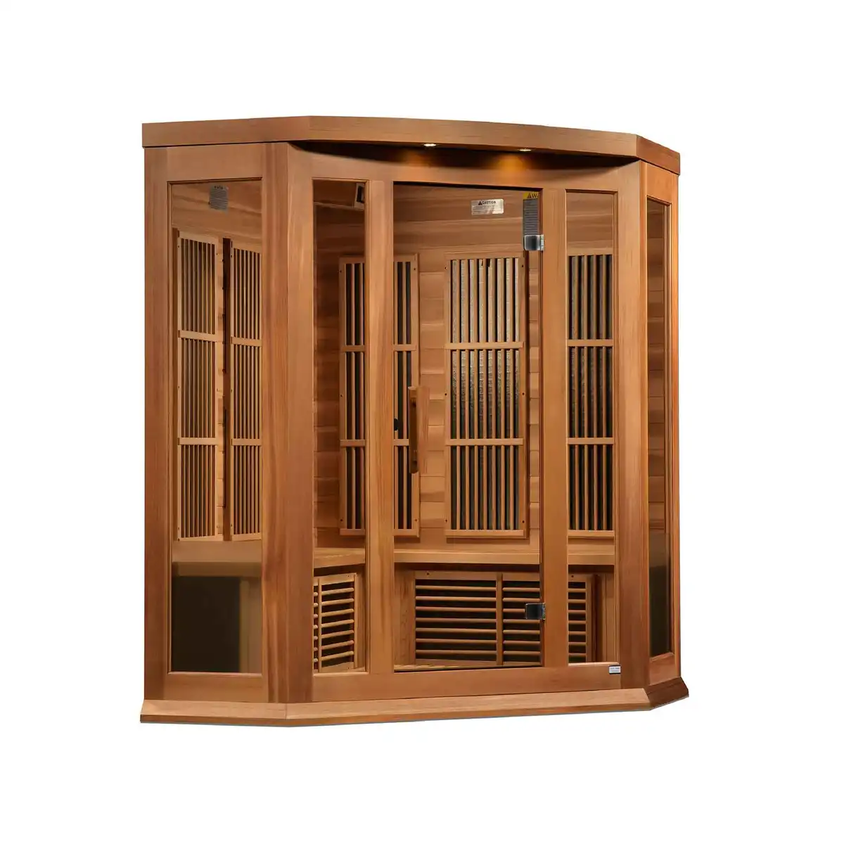 Maxxus Avignon 3 Person Near Zero EMF Corner Indoor FAR Infrared Sauna - Image 3
