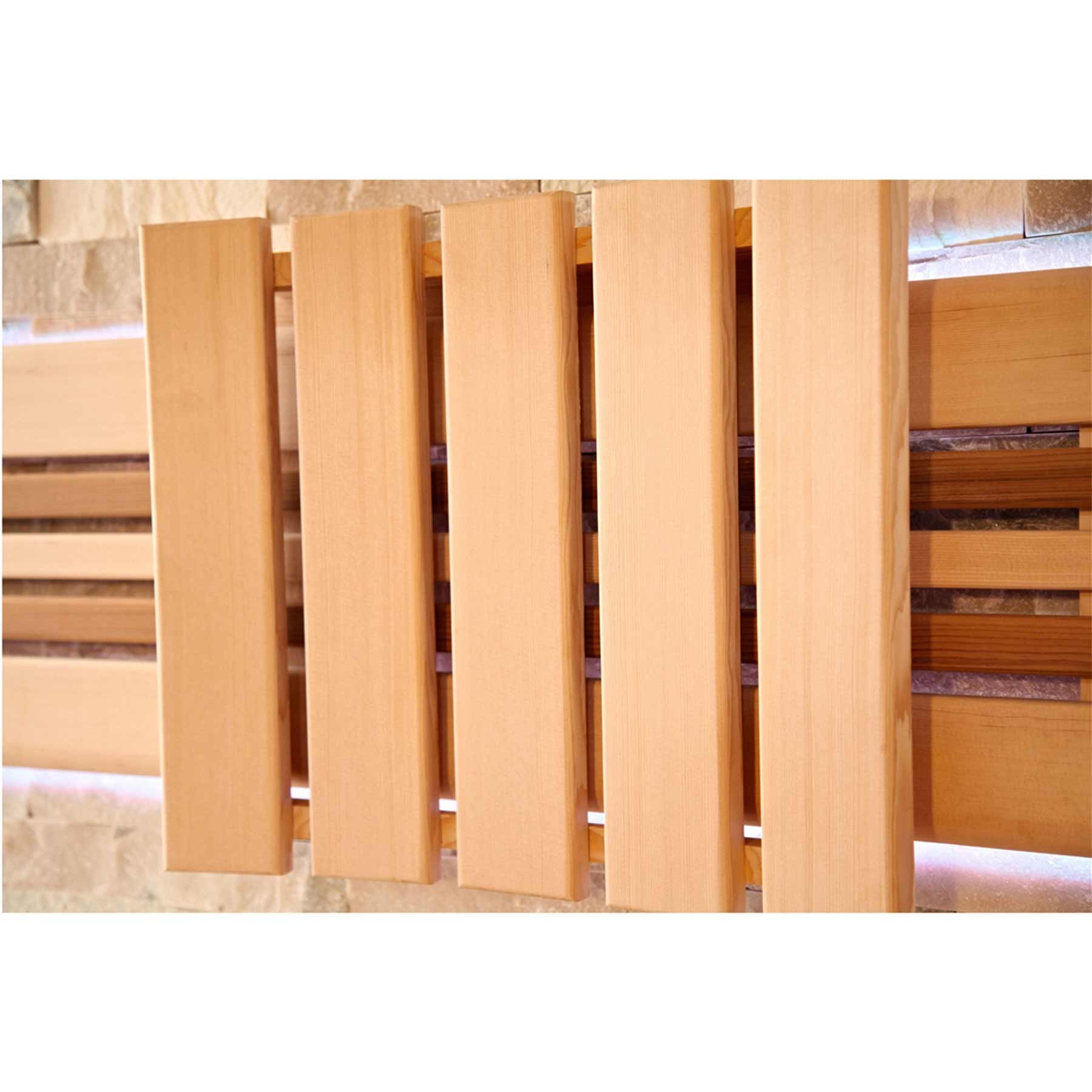 Aleko 6 Person 6 kW Hemlock Wet Dry Indoor Traditional Sauna - Image 5