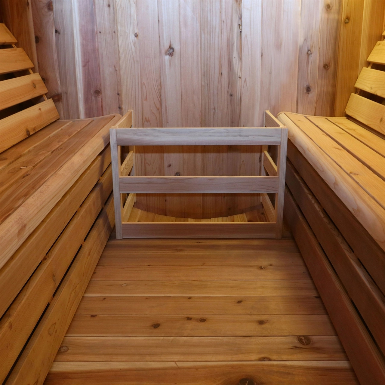 Aleko 6 Person 6 kW Rustic Cedar Shingle Outdoor Barrel Sauna - Image 10