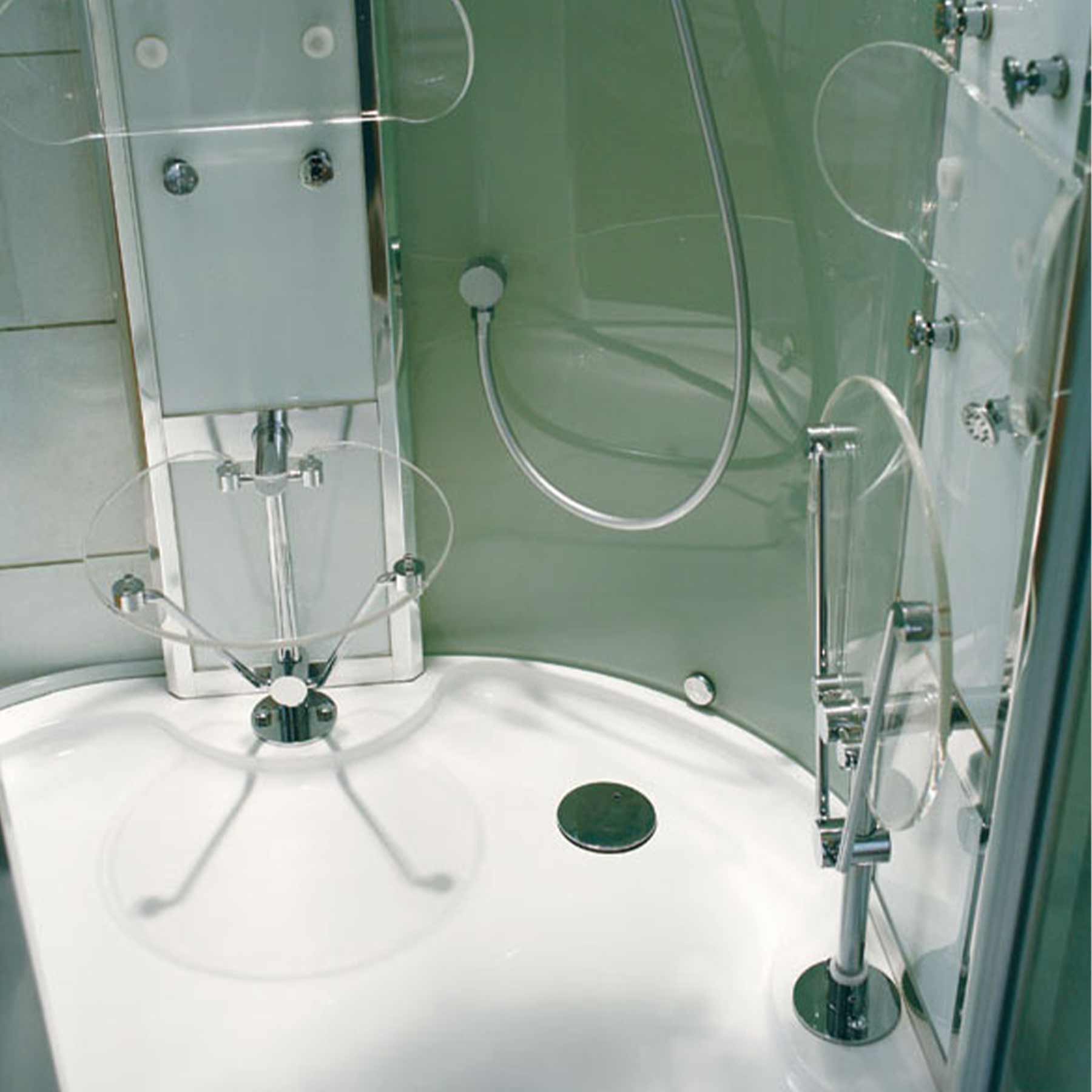 Athena WS-131 2 Person 12 Jetted 53L x 53W x 90H in Steam Shower - Image 7