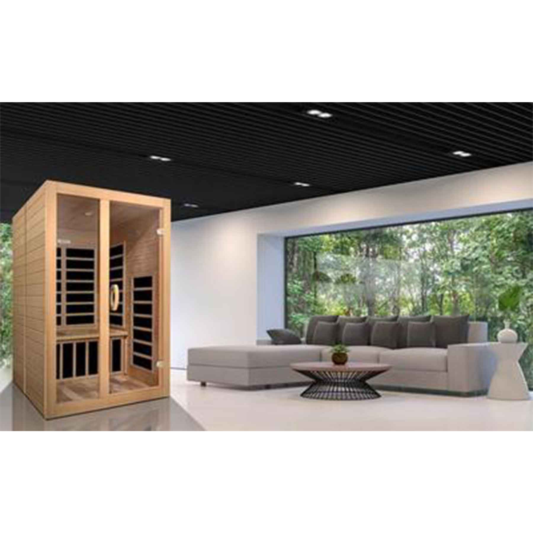 Dynamic Santiago 2 Person Low EMF Indoor FAR Infrared Sauna - Image 9