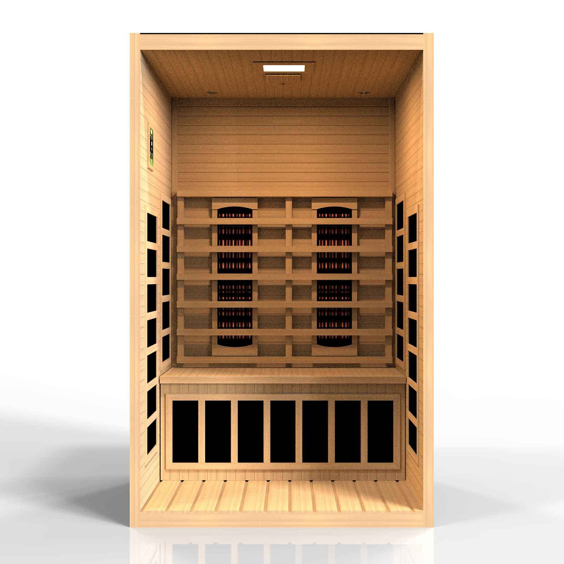 Dynamic Santiago 2-Person Full Spectrum Ultra Low EMF Indoor Infrared Sauna - Image 5