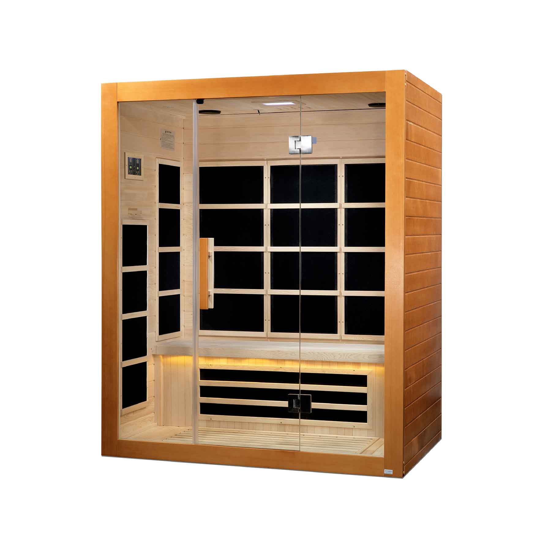 Dynamic Marseille 3 Person Ultra Low EMF Indoor Infrared Sauna - Image 1