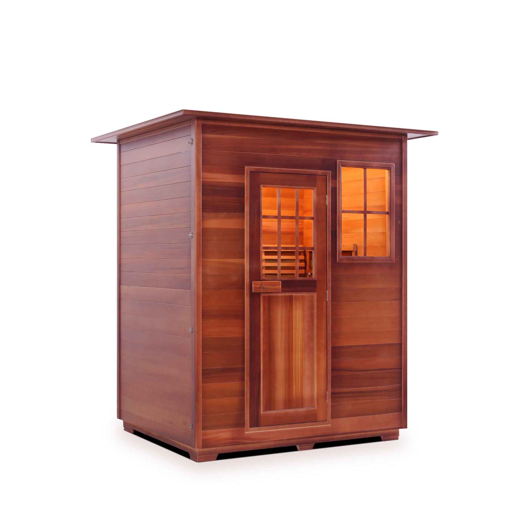 Enlighten Moonlight 3 Person Cedar Indoor Dry Traditional Sauna - Image 3