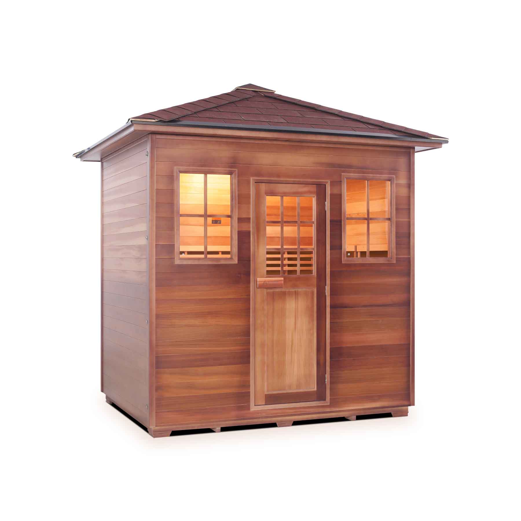 Enlighten Moonlight 5 Person  Outdoor Dry Traditional Sauna - Image 3