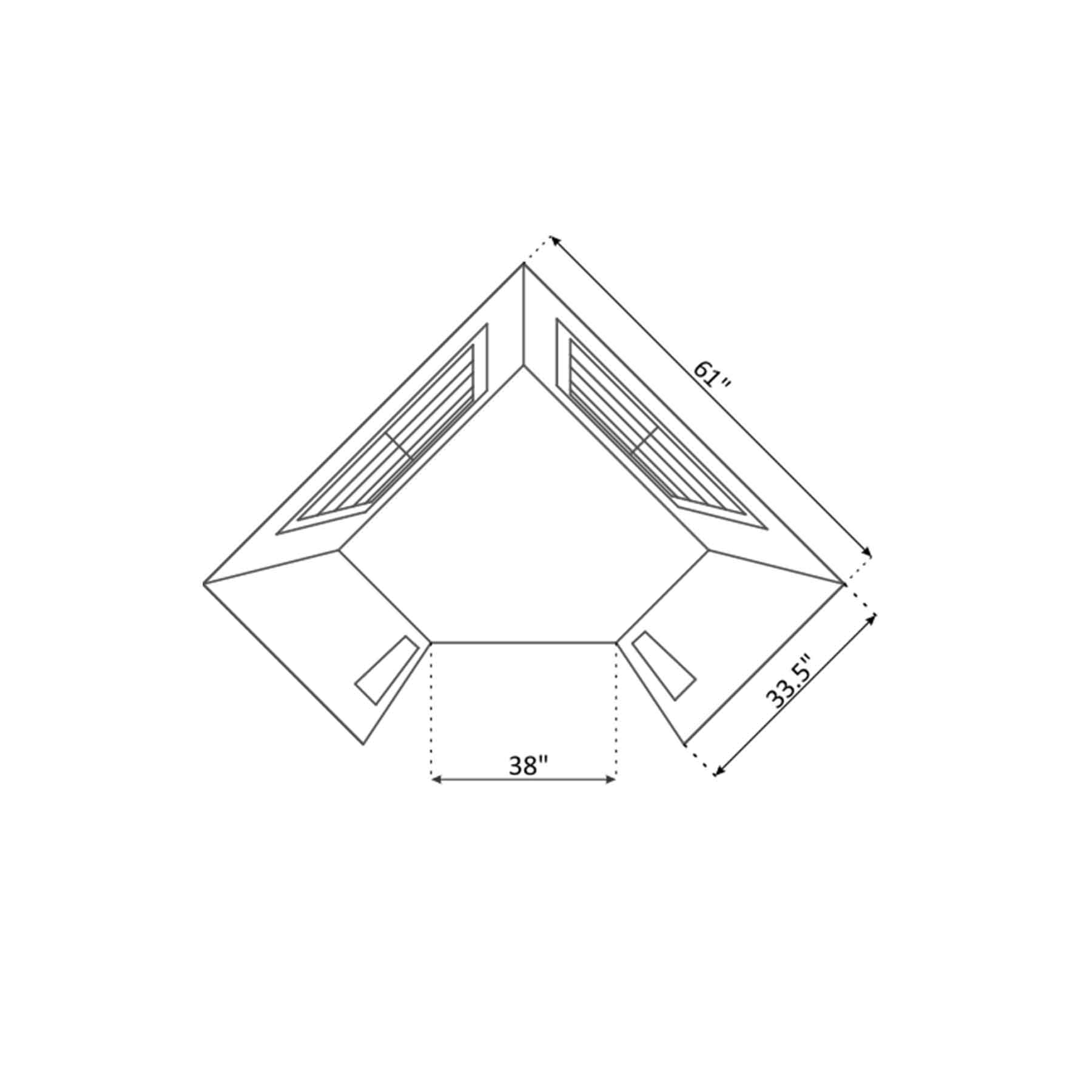 Enlighten Moonlight 4C Space-saving Outdoor Dry Traditional Sauna - Image 10