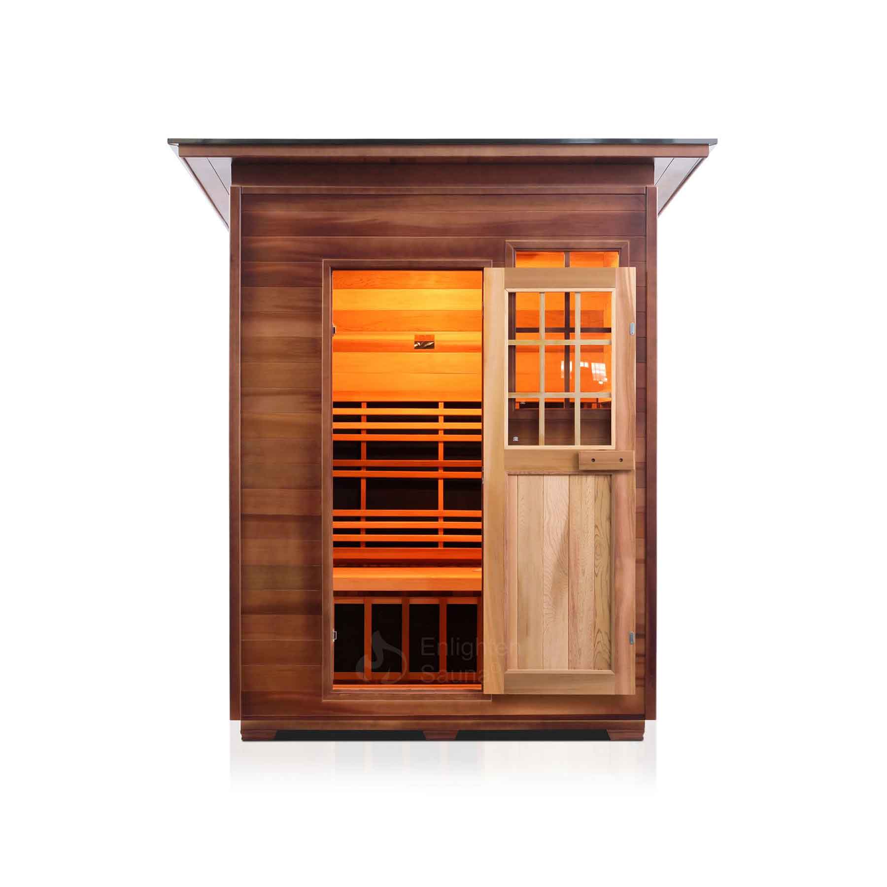 Enlighten Sierra 3 Person  Low EMF Outdoor Infrared Sauna - Image 4