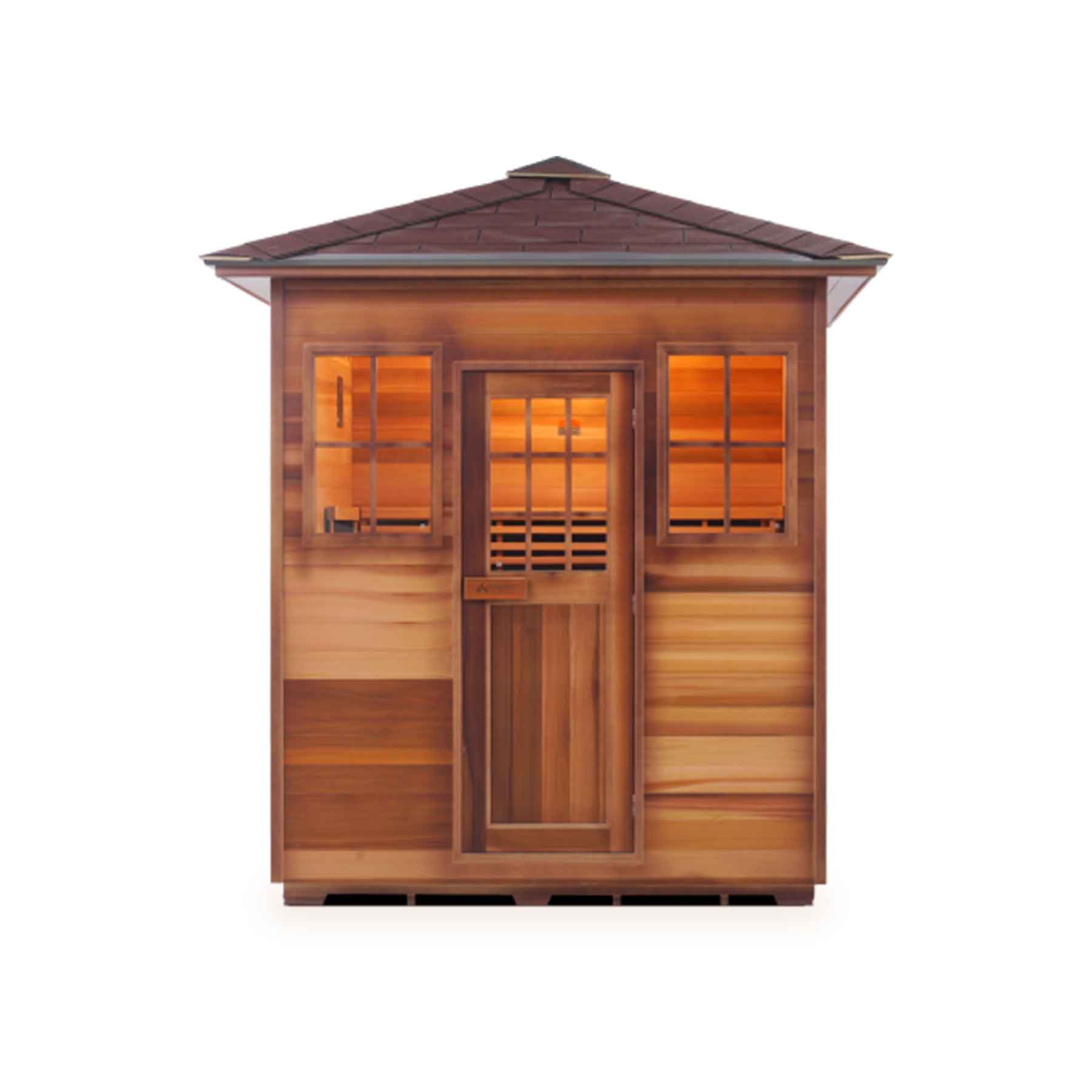 Enlighten Sierra 4 Person  Low EMF Outdoor Infrared Sauna - Image 3