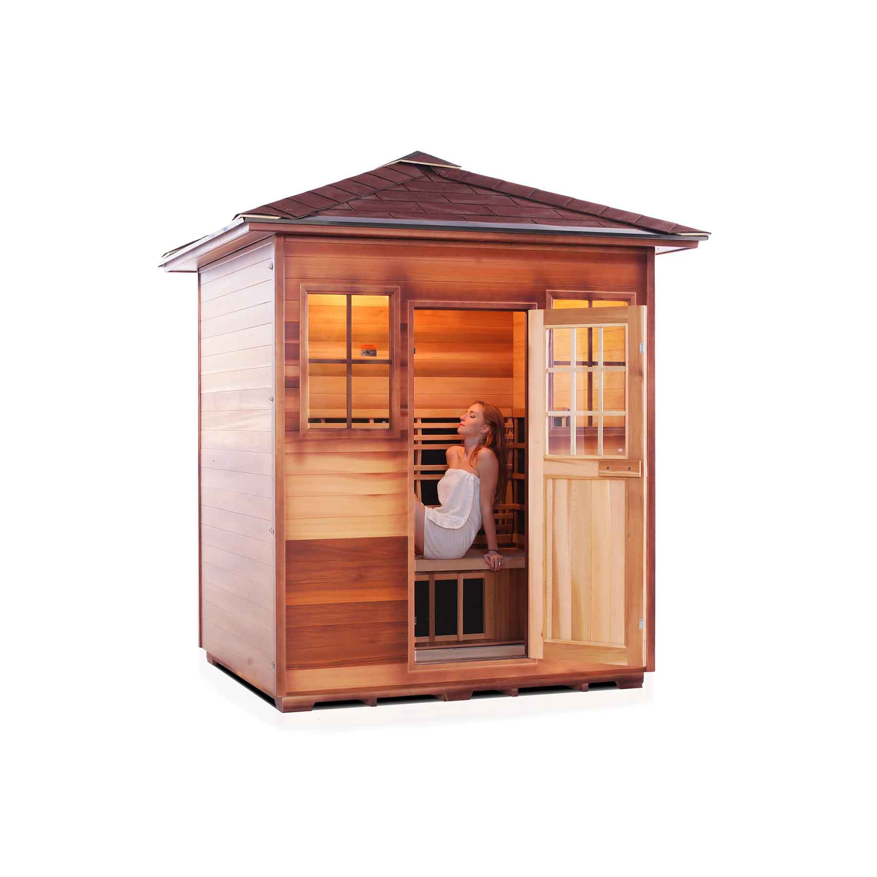 Enlighten Sierra 4 Person  Low EMF Outdoor Infrared Sauna - Image 8