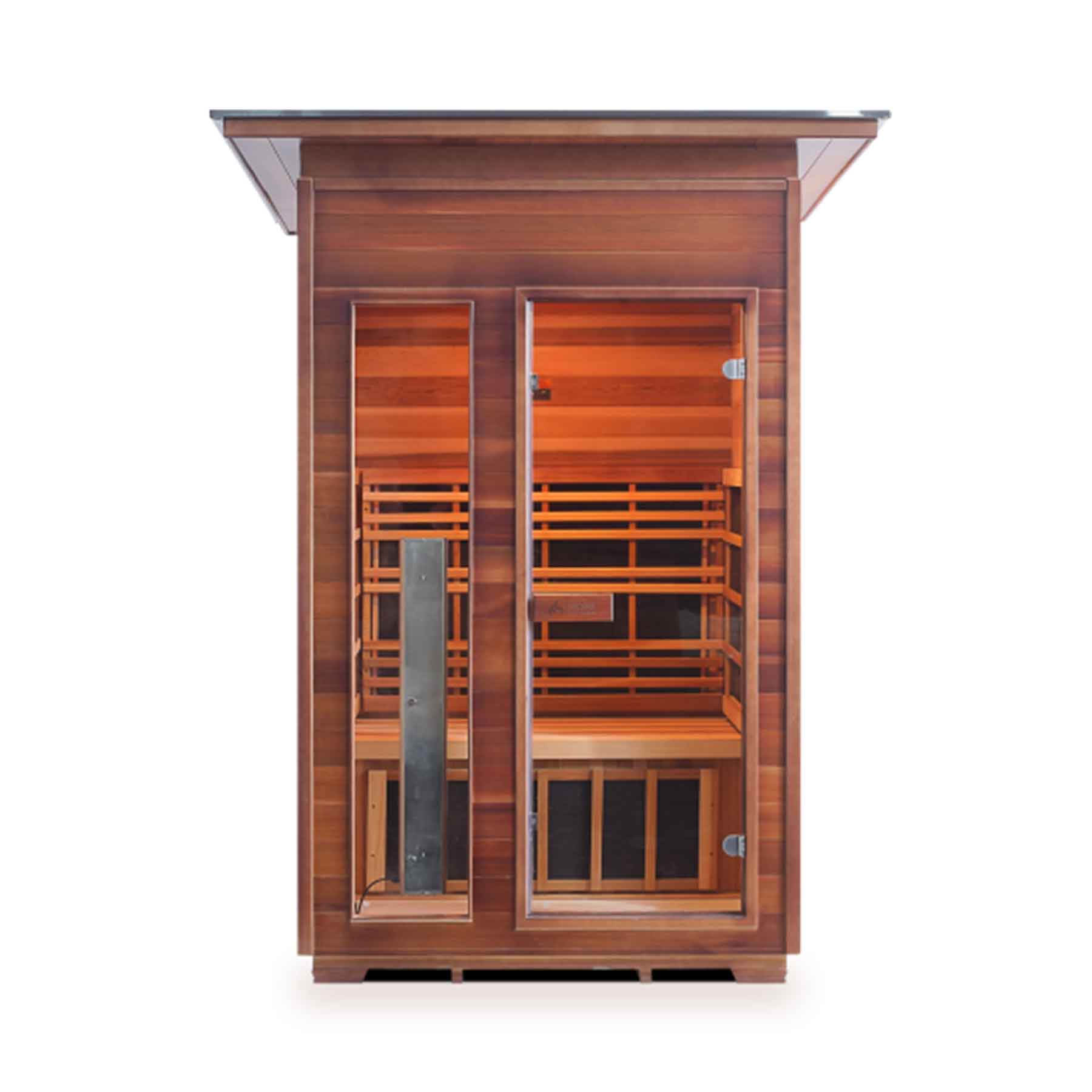 Enlighten Rustic 2 Person  Low EMF Outdoor Infrared Sauna - Image 6