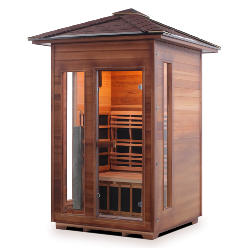Enlighten Rustic 2 Person  Low EMF Outdoor Infrared Sauna