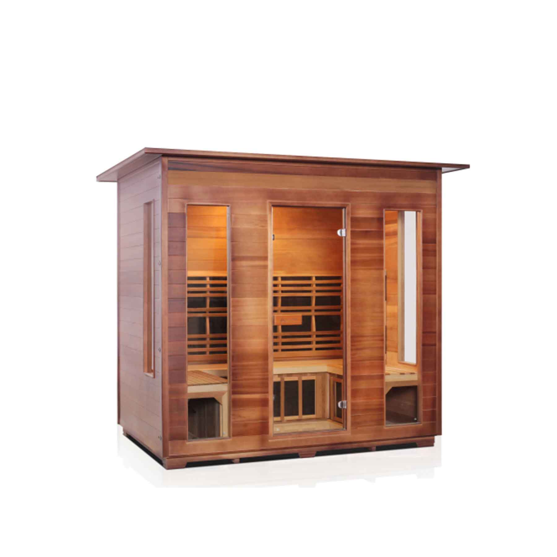 Enlighten SunRise 5 Person Cedar Indoor Dry Traditional Sauna - Image 1