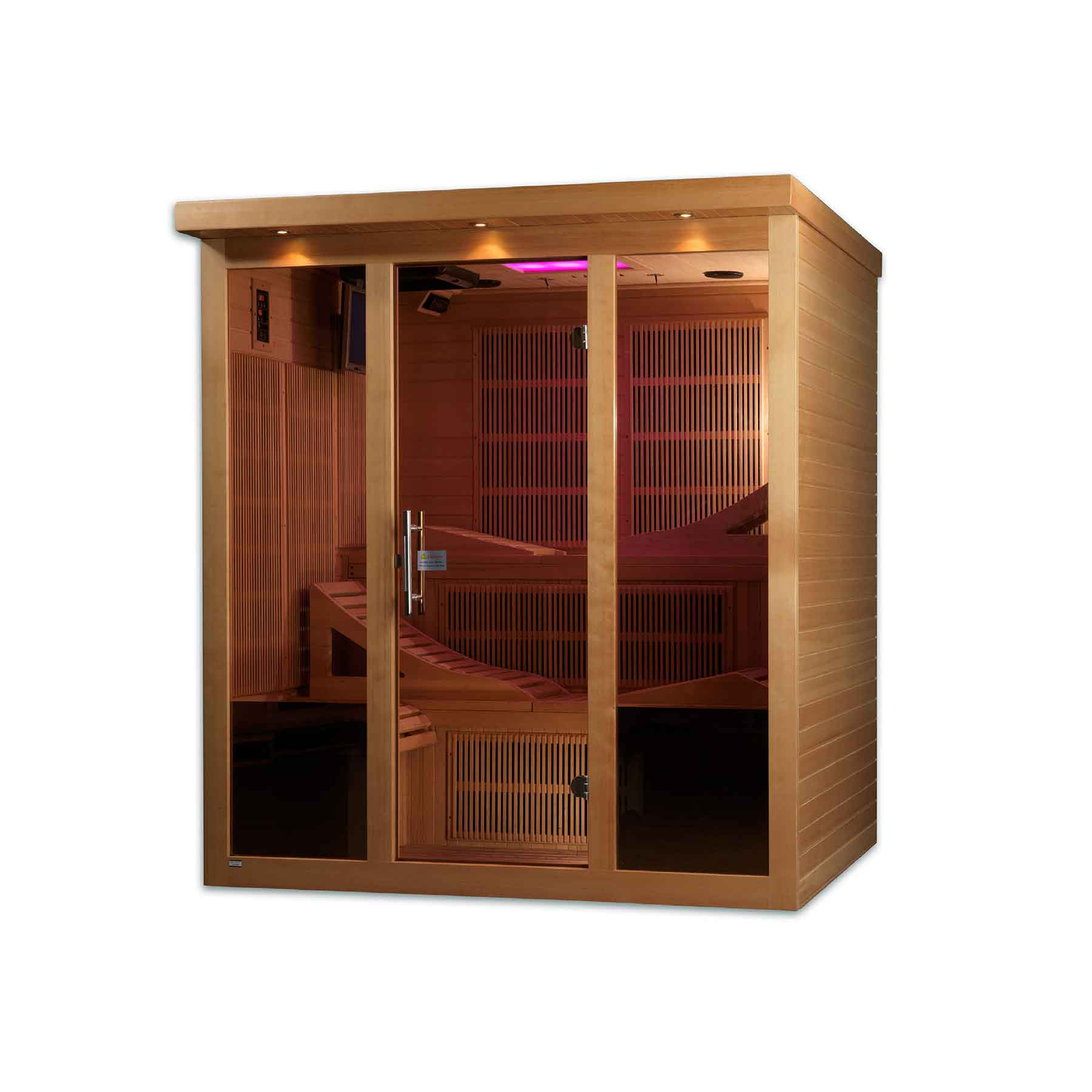 Golden Designs Monaco Elite 6 Person Near Zero EMF Indoor Infrared Sauna - Image 1
