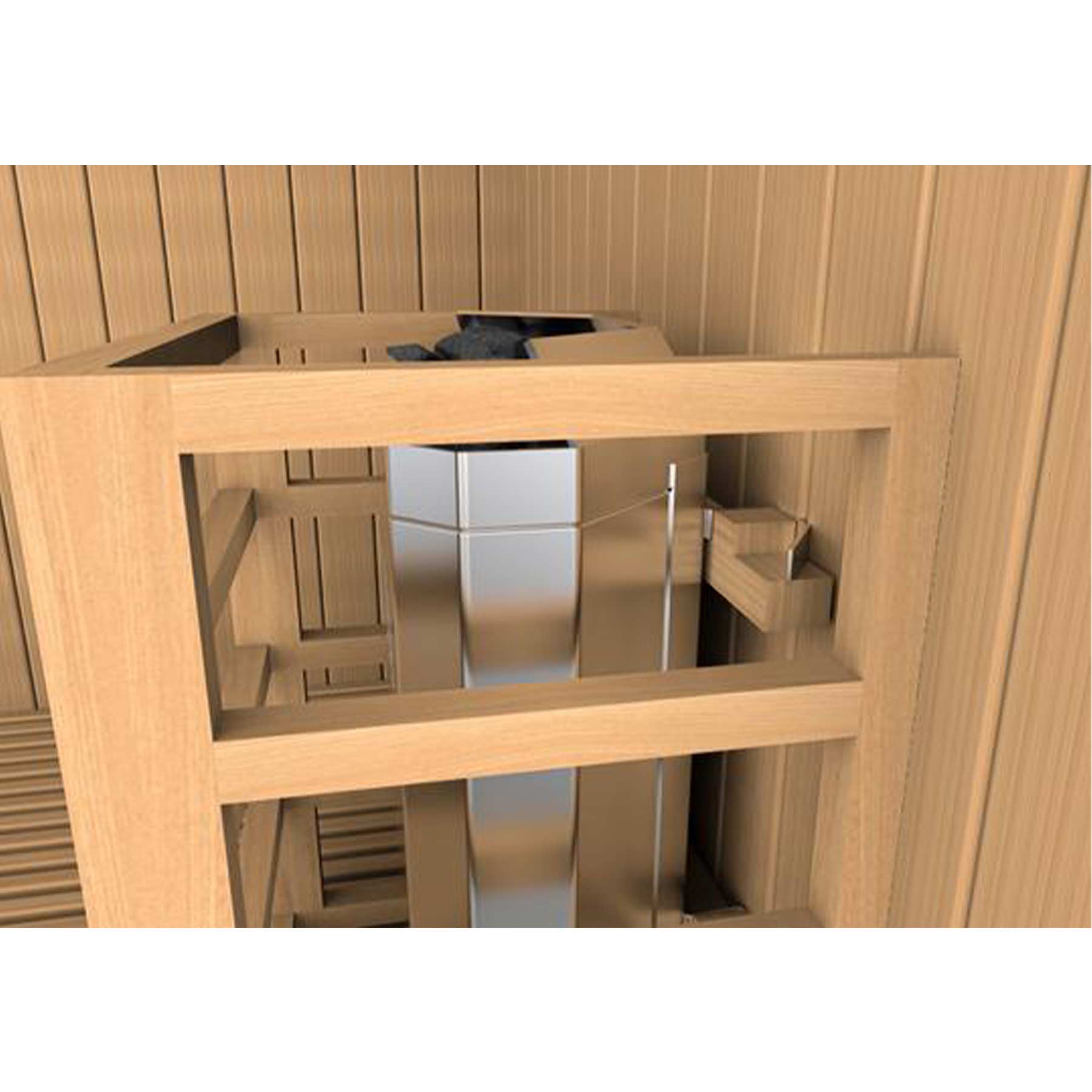 Golden Designs Osla 4-6 Person  Indoor Traditional Sauna - Image 6