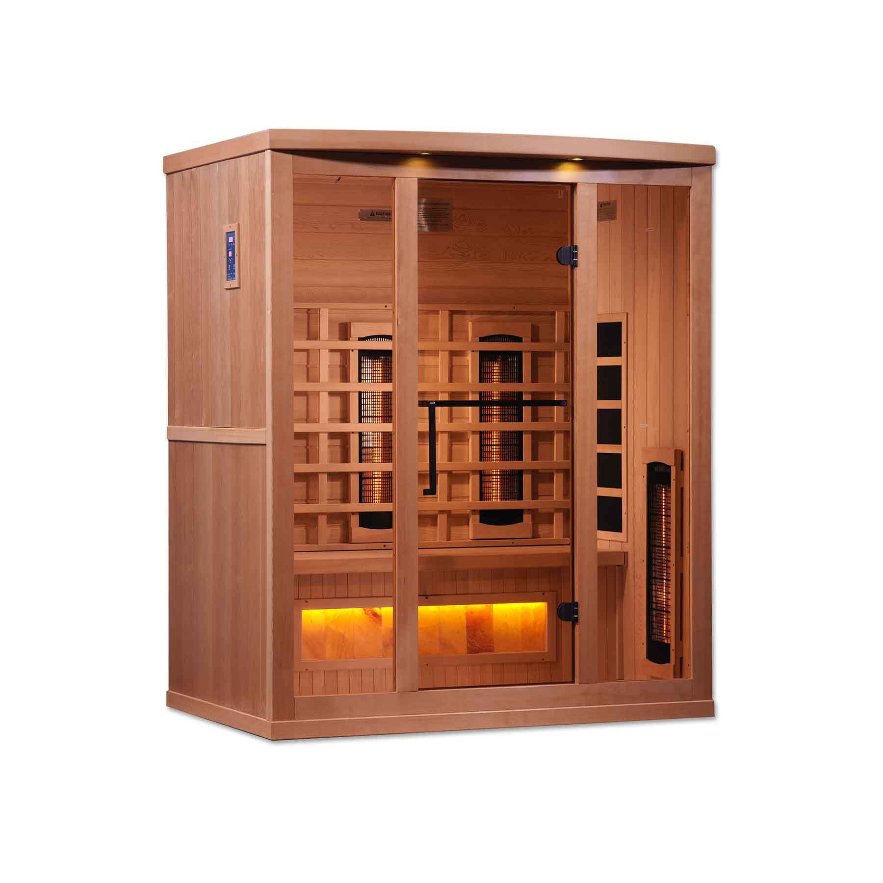 Golden Designs 3 person Full Spectrum Hemlock Indoor Infrared Sauna - Image 3