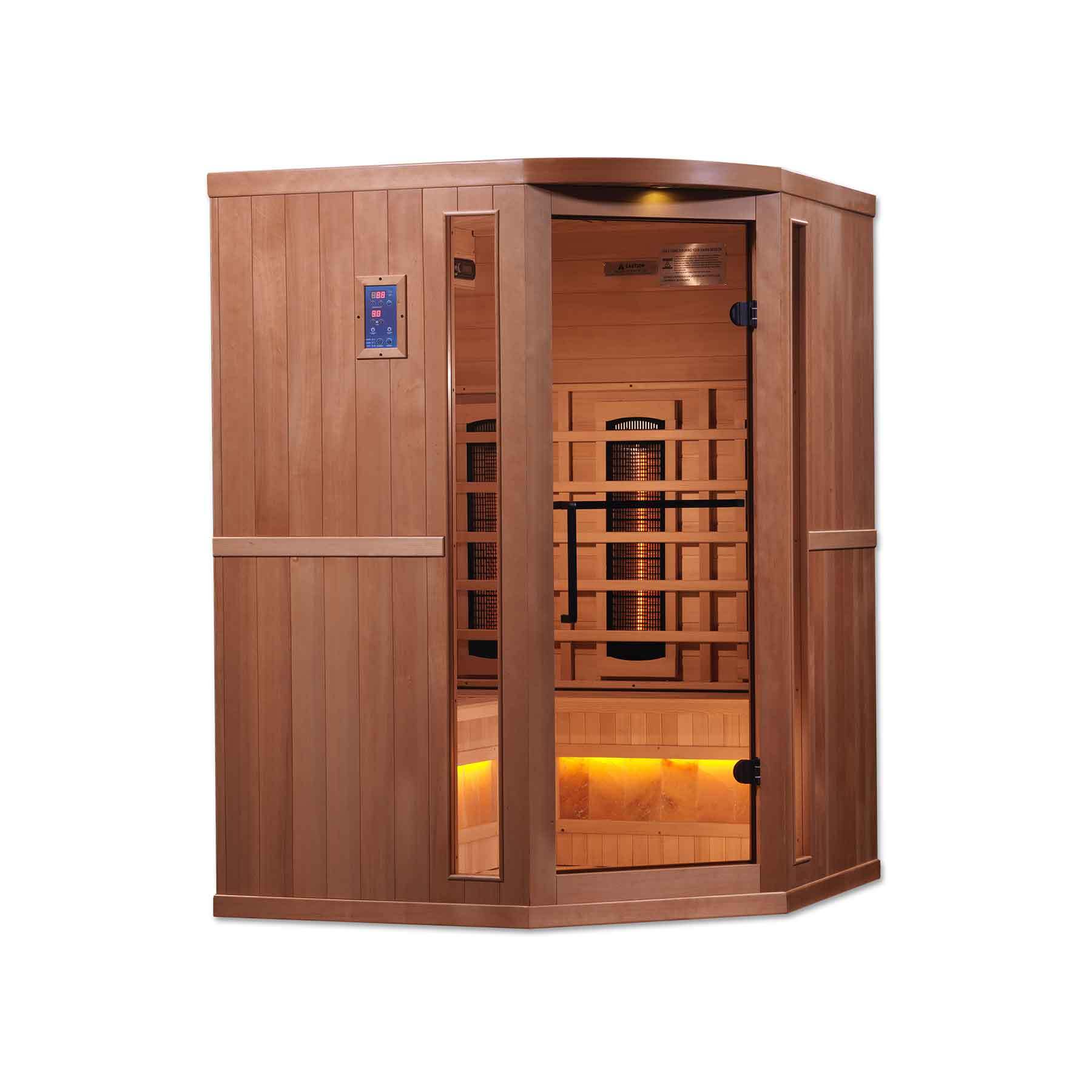 Golden Designs 3 person Full Spectrum Near Zero EMF Indoor Infrared Sauna - Image 3
