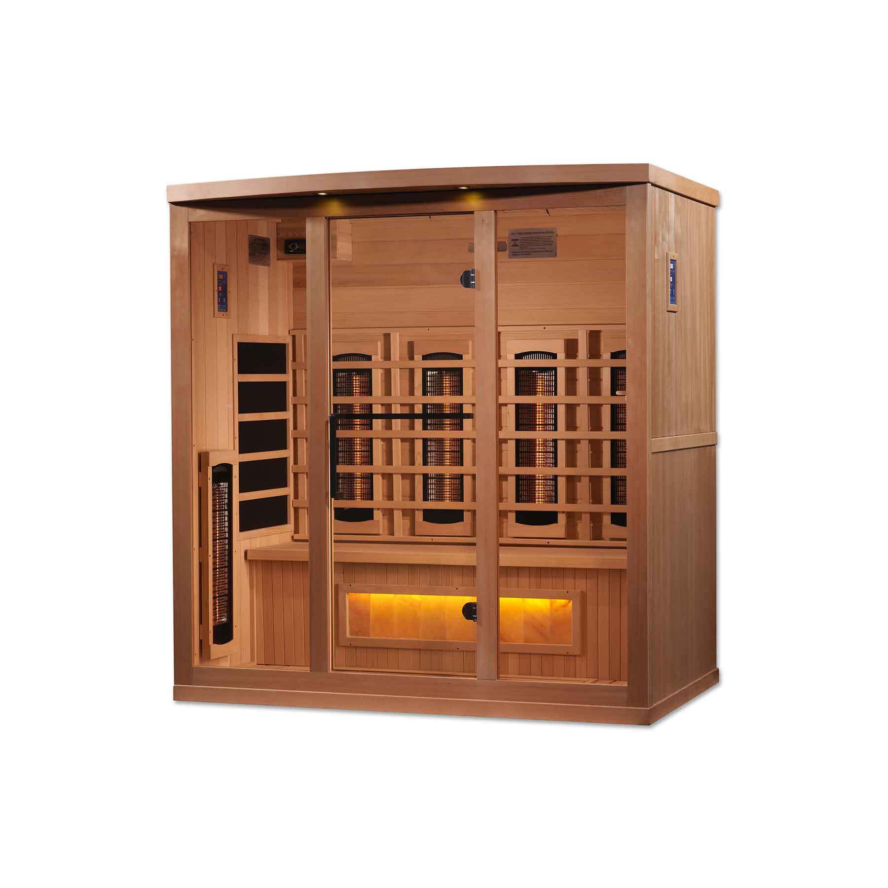 Golden Designs 4 Person Full Spectrum Near Zero EMF Indoor Infrared Sauna