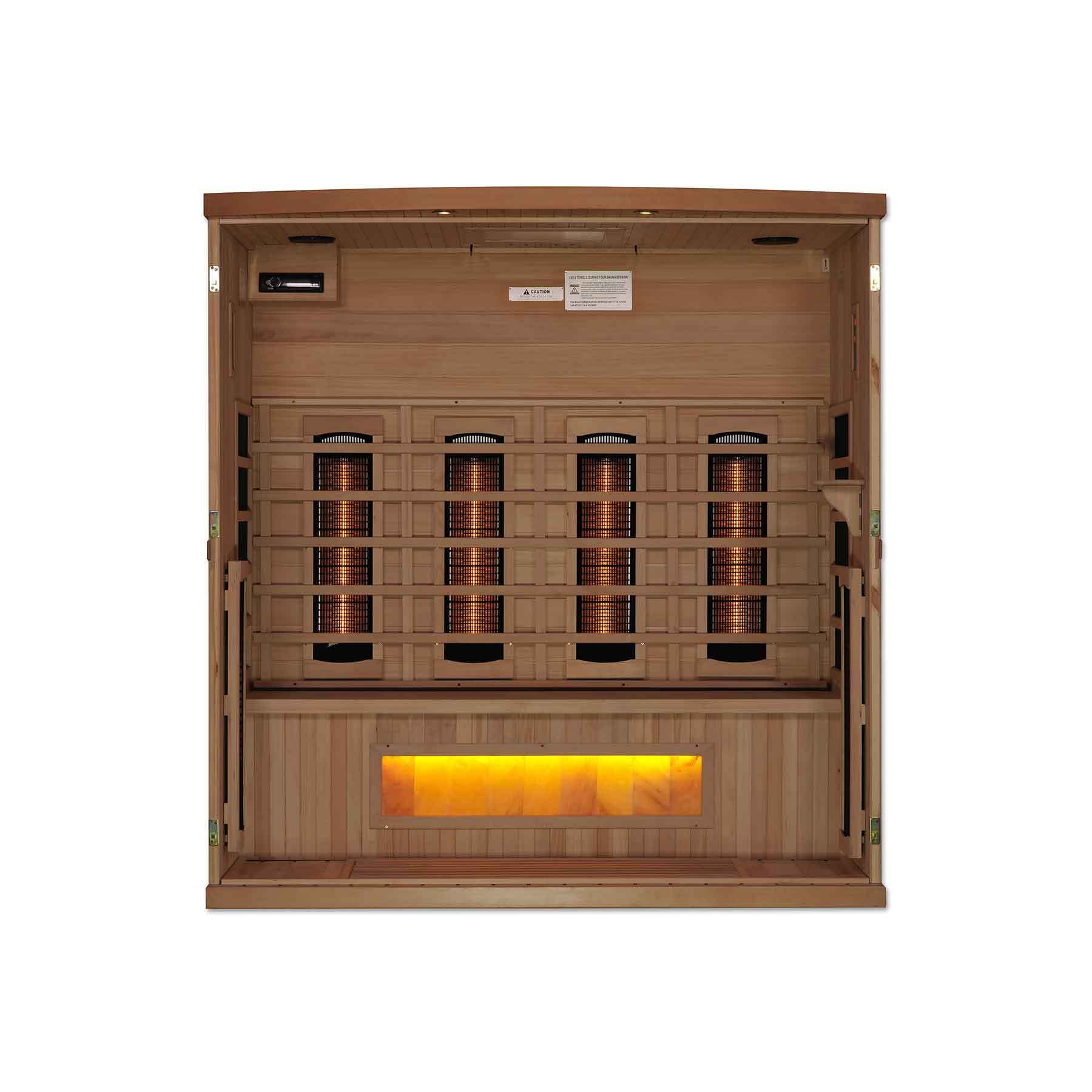Golden Designs 4 Person Full Spectrum Near Zero EMF Indoor Infrared Sauna - Image 4