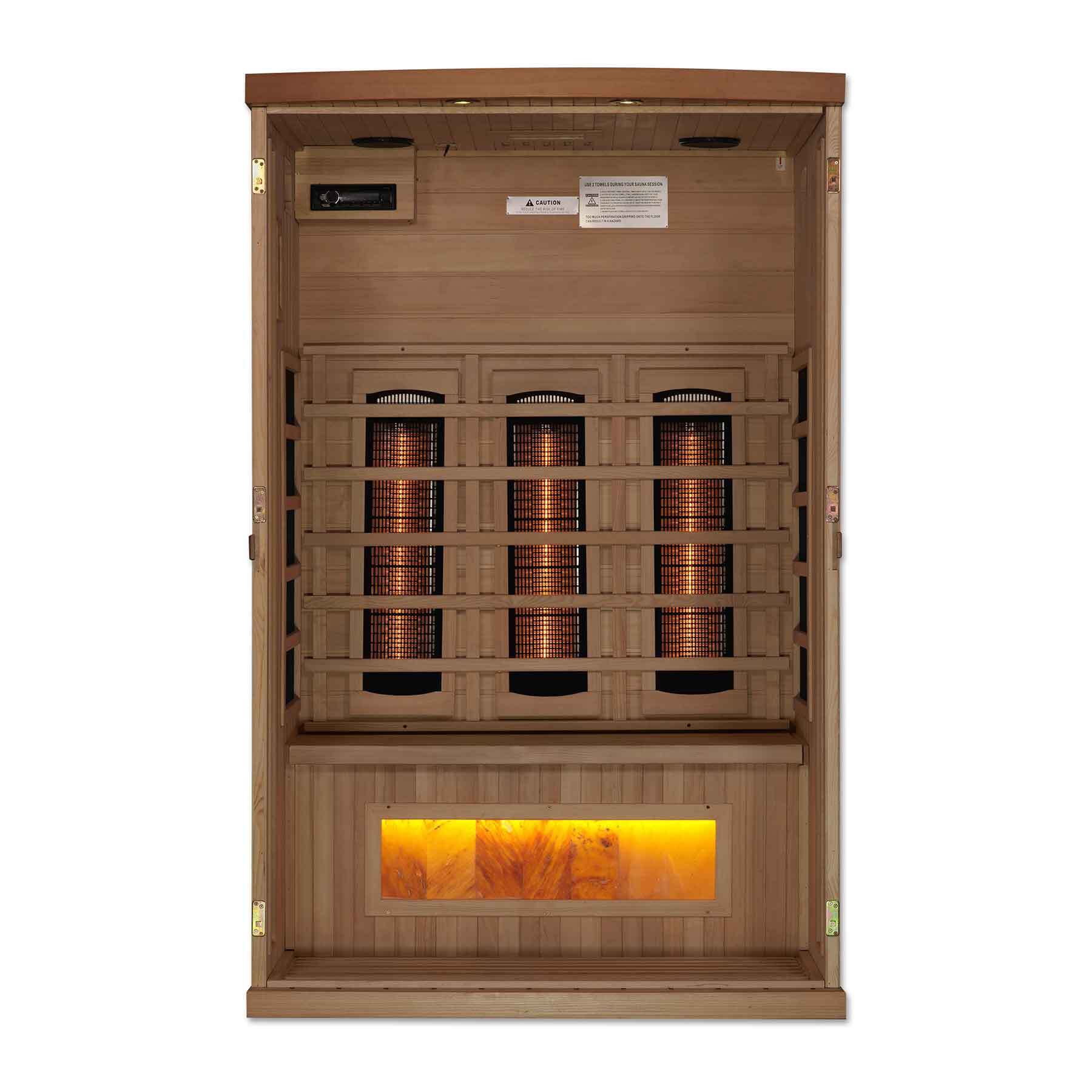 Golden Designs 2 Person Full Spectrum Near Zero Indoor Infrared Sauna - Image 4