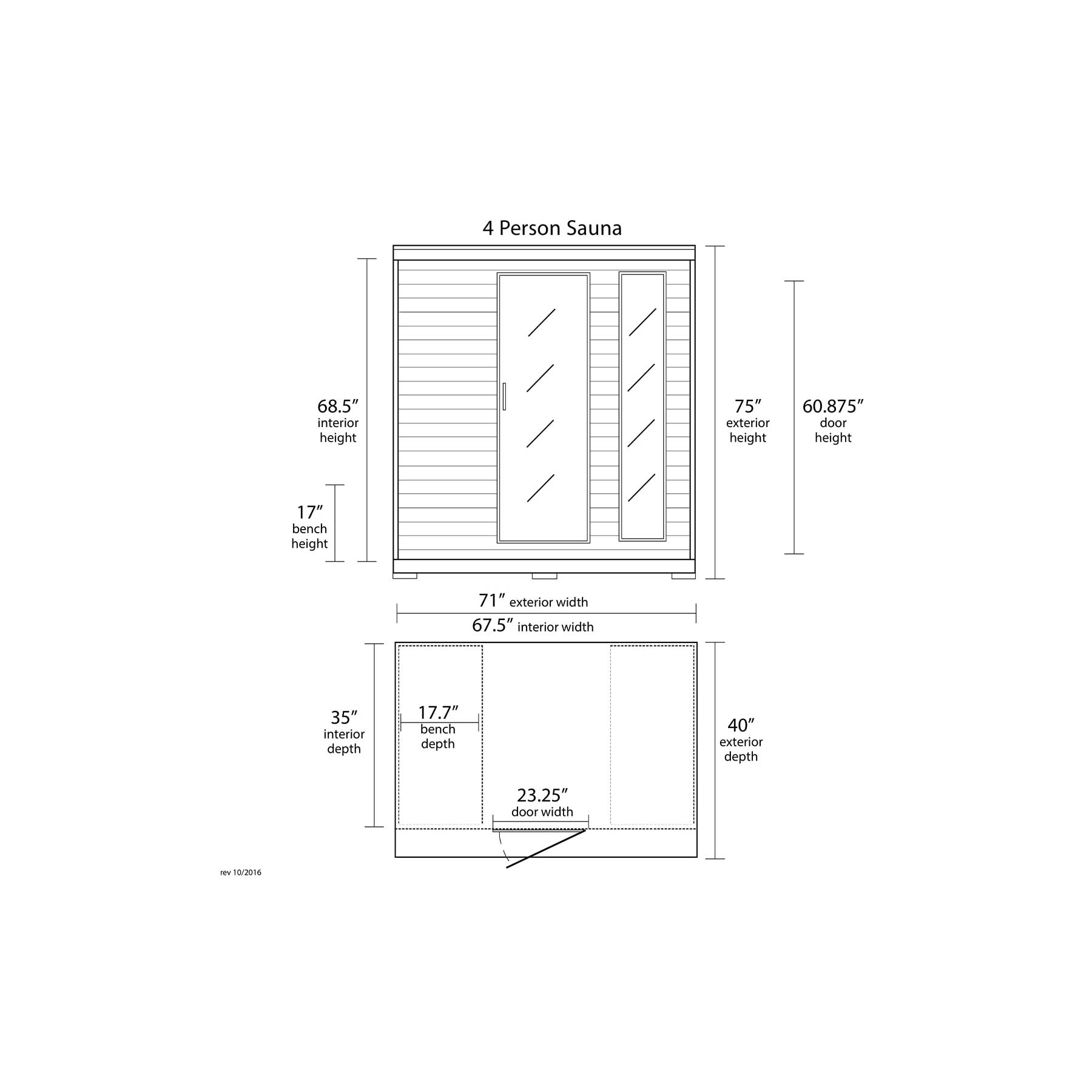 HeatWave Klondike 4 Person 9 Carbon Ultra Low EMF Indoor Infrared Sauna - Image 7
